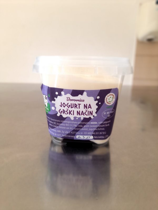 Jogurt na grški način - borovnica 270g
