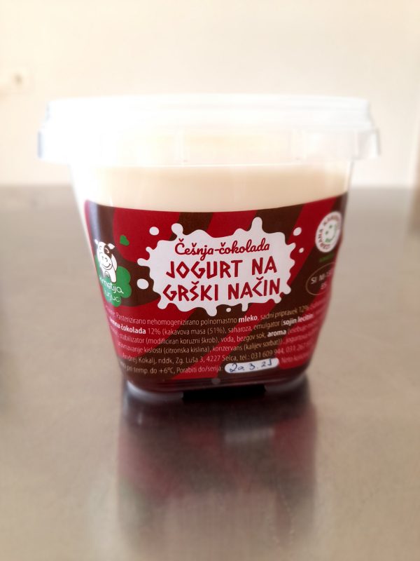Jogurt na grški način - češnja-čokolada 270g
