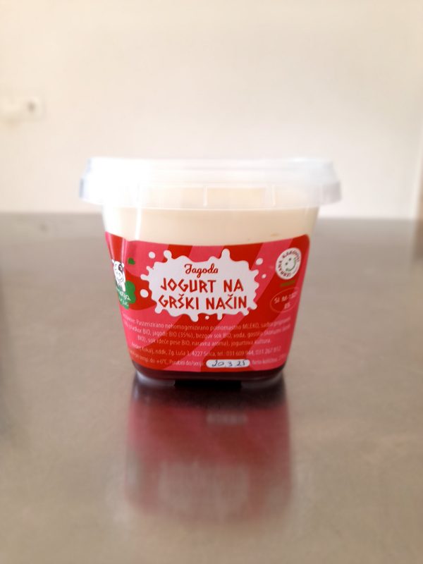 Jogurt na grški način - jagoda 270g