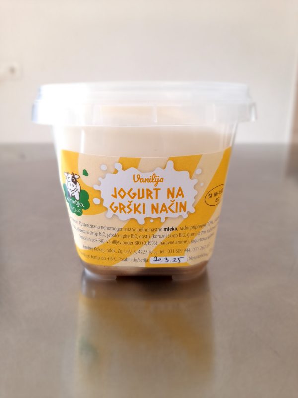 Jogurt na grški način - vanilija 270g