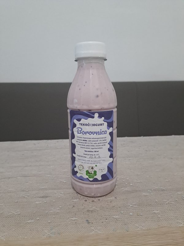 Jogurt sadni tekoči – borovnica 500ml